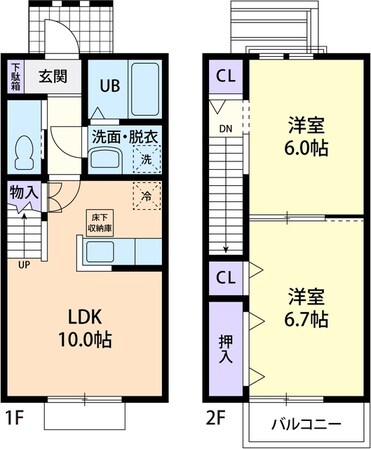 ＣＩＥＬ　Ｉの物件間取画像